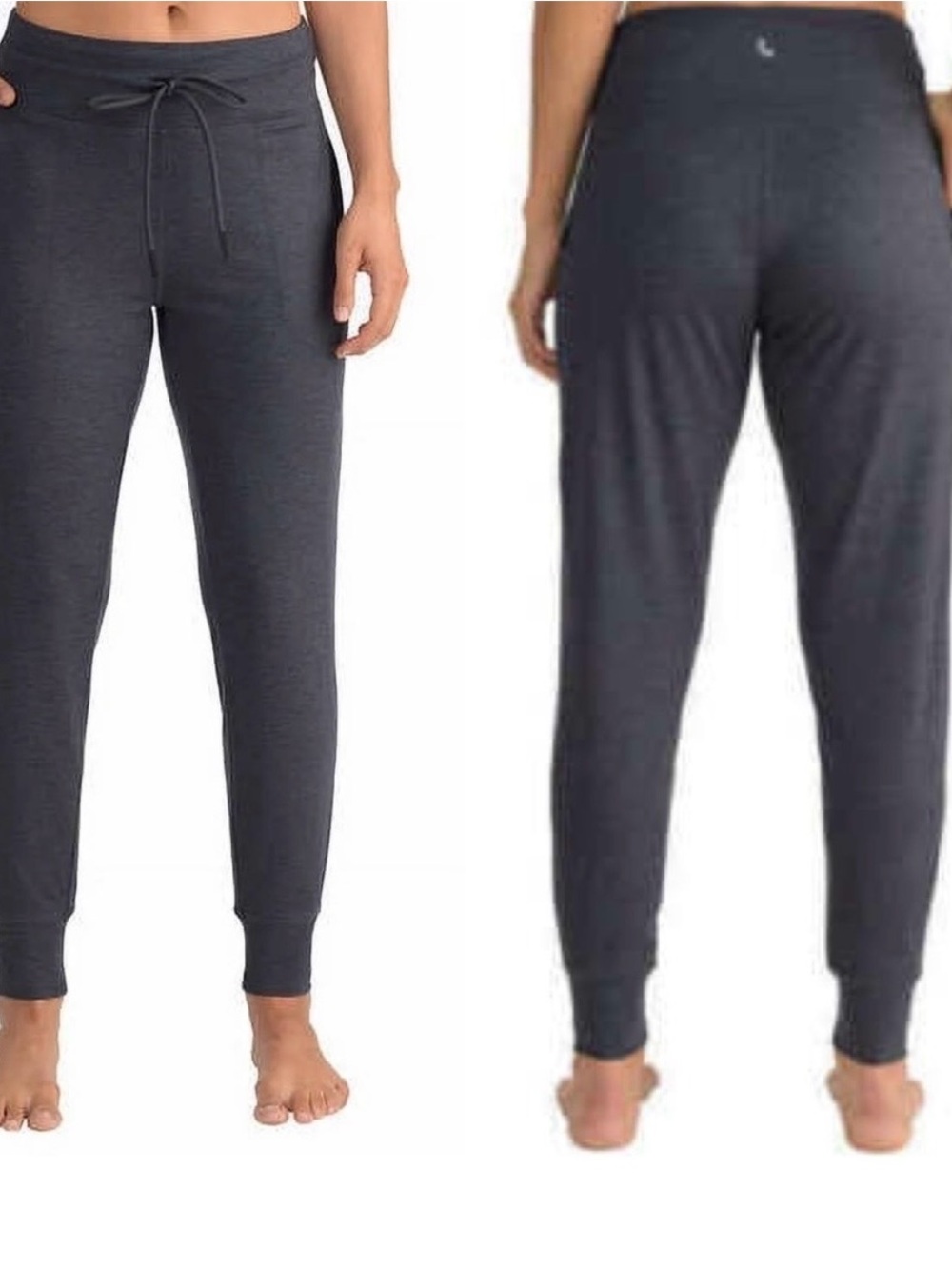 Lole Women’s Classic Drawstring Jogger Pants Lot of 2 Dark Gray & Black Size S